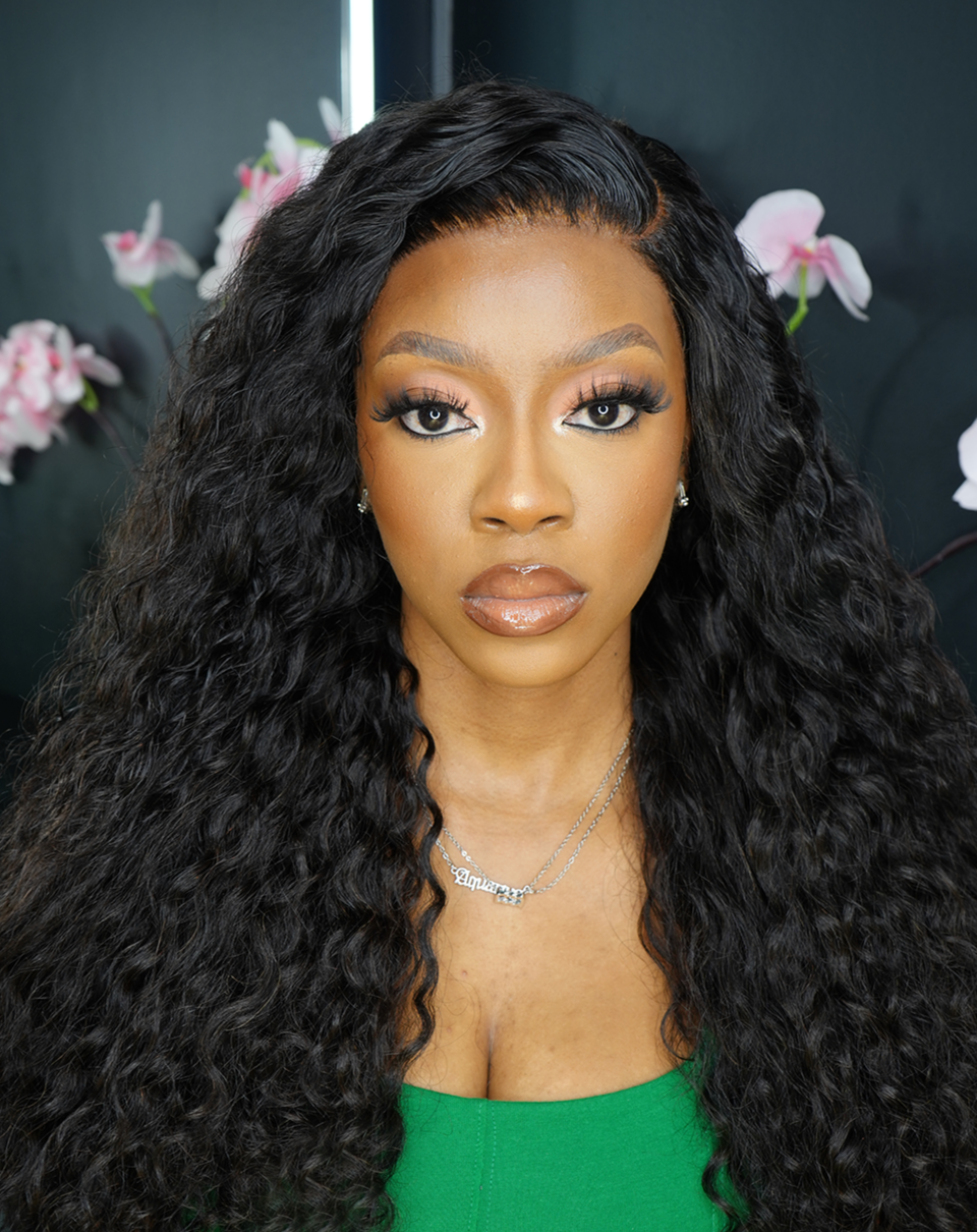 Double Drawn Brazilian 13x4 Lace Frontal Wig - Water Wave