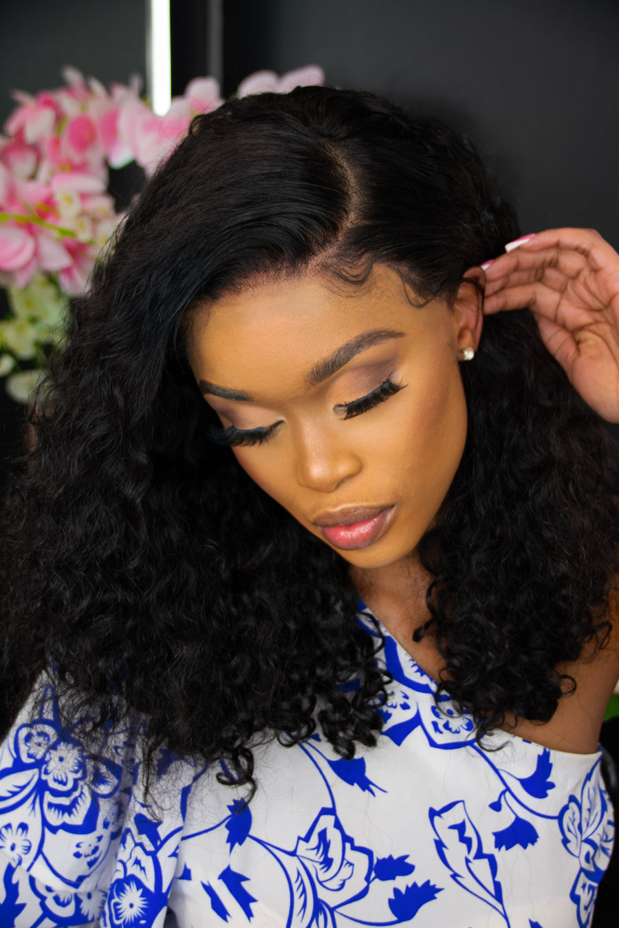 Brazilian Lace Frontal Wig - Water Curl - 14