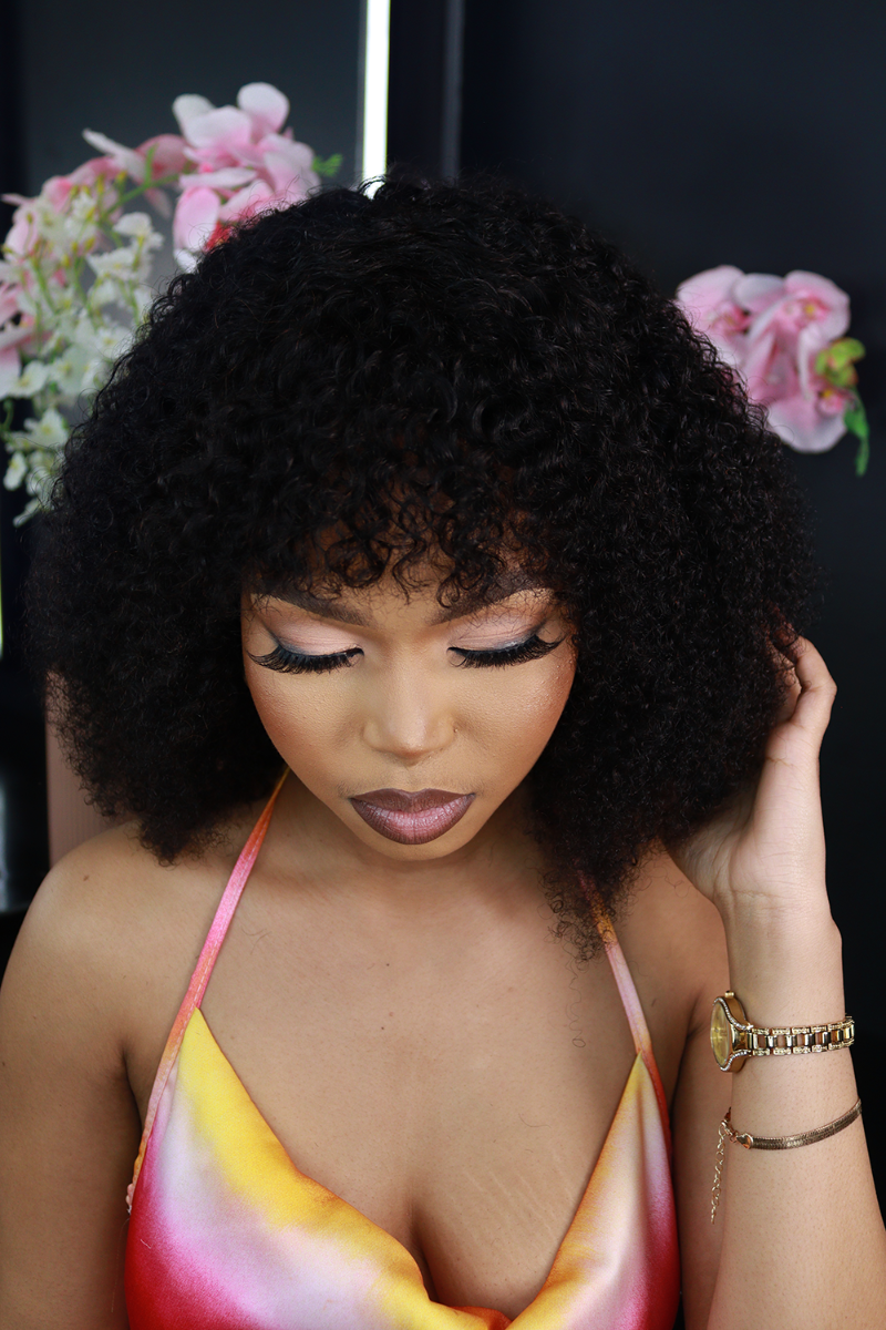 Brazilian Kinky Curl Fringe - Gabby