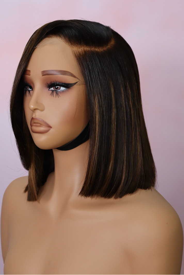 Peruvian HD 5x5 Wig Lin Bob Colour 230 8Inch