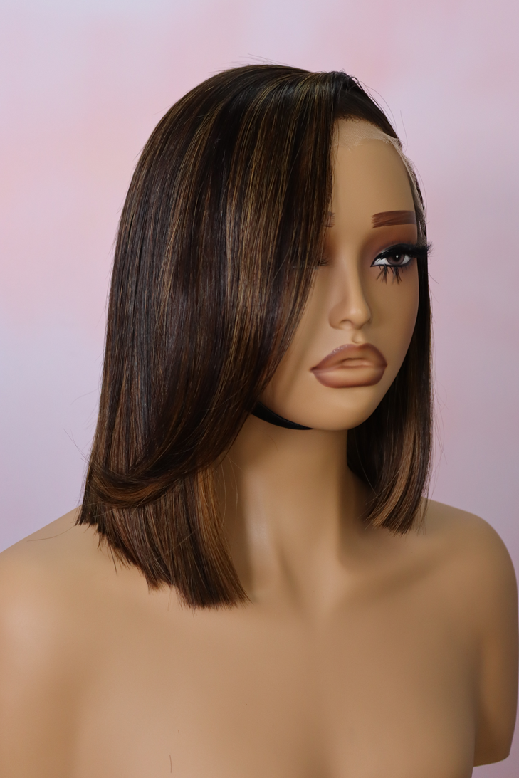 Peruvian HD 5x5 Wig Lin Bob Colour 230 8Inch