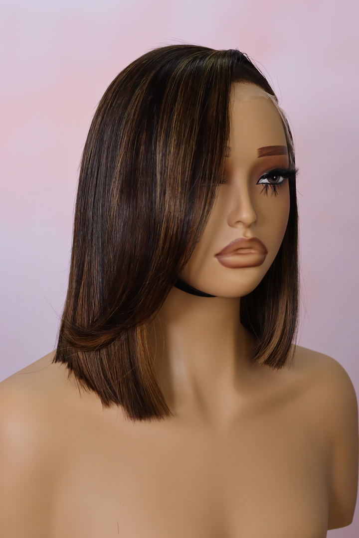 Peruvian HD 5x5 Wig Lin Bob Colour 230 8Inch