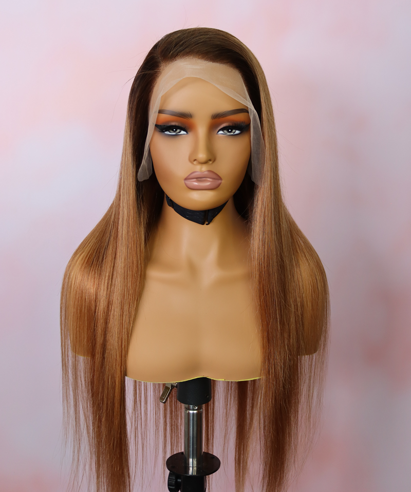 Brazilian 13x4 Lace Frontal Wig Straight  clr 430 18 inch