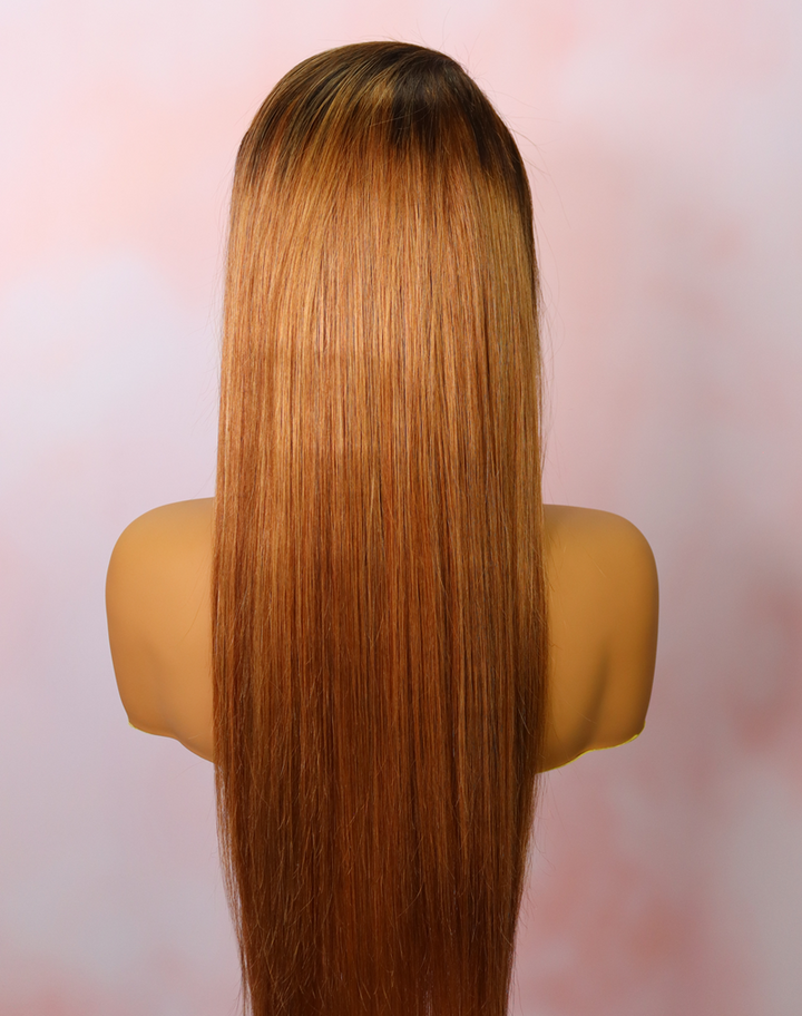 Brazilian 13x4 Lace Frontal Wig Straight  clr 430 18 inch