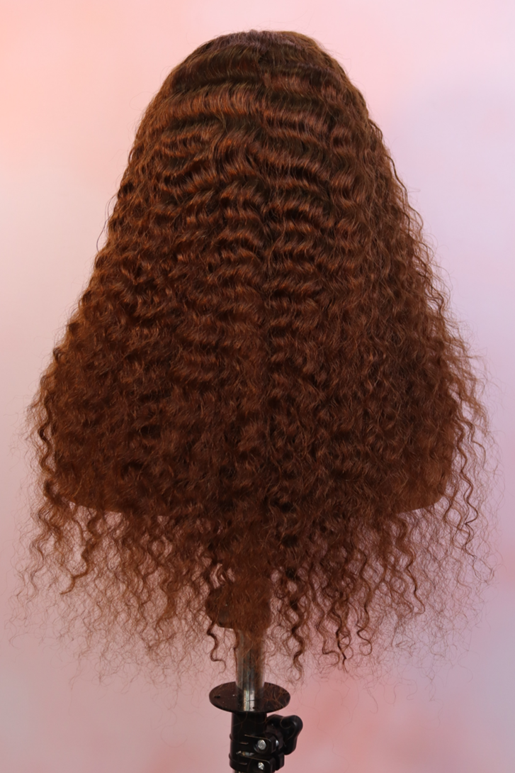 Peruvian LUX 13x4 Lace Frontal Wig Deep Wave Col 4 18 Inch