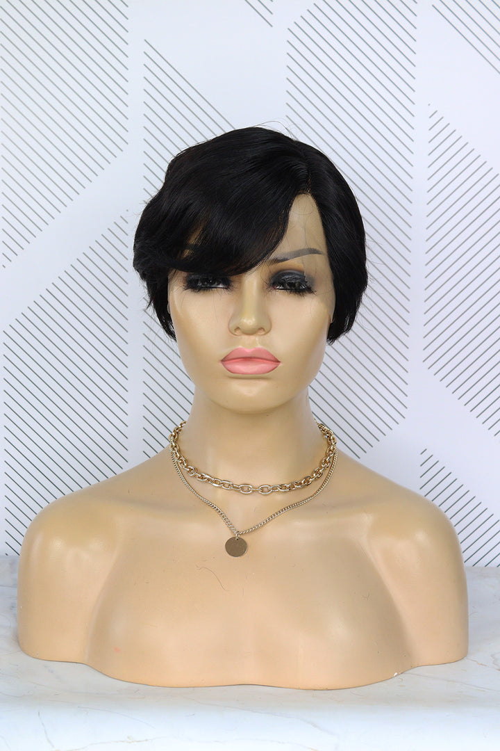 Beginner Brazilian Full Cap Wig Straight Pixie - 1B 1162